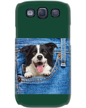 Load image into Gallery viewer, Border Collie In Denim Pocket Gift For Dog Lovers Phone case