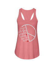Load image into Gallery viewer, Image All The People Living Life In Peace Custom Design For Friends Ladies Flowy Tank