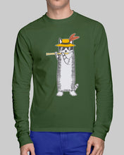 Load image into Gallery viewer, Cat Plays Flute Special Custom Design For Music Lovers Unisex Long Sleeve
