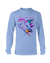 Load image into Gallery viewer, Hummingbirds Heart Shaped I Am A Simple Woman Gift For Mom Unisex Long Sleeve