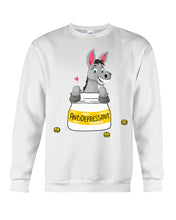 Load image into Gallery viewer, Funny Donkey Anti Depressant Meaning Gift For Women Sweatshirt