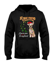 Load image into Gallery viewer, A True Friend Loves Paws On My Heart Gift For Dog Lovers Hoodie