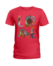 Load image into Gallery viewer, Love Trucker Simple Unique Custom Design For Personalized Job Gift Ladies Tee