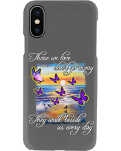 Load image into Gallery viewer, Butterfly Sunset On Beach Those We Love Don't Go Away Gift For Lover Phone case