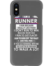 Load image into Gallery viewer, I Am A Runner I Run Because I Really Like Food Custom Design Phone case