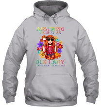 Load image into Gallery viewer, I Am Just An Old Lady Was Your First Mistake Hippie Hoodie
