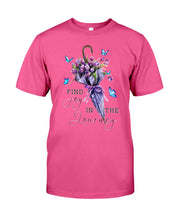 Load image into Gallery viewer, Butterflies Find Joy In The Journey Gift For Daughter Guys Tee