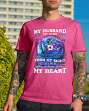 Load image into Gallery viewer, Hummingbird My Husband My Guardian Angel Gift For Angel Husband Guys Tee