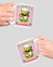 Load image into Gallery viewer, Baseball Drink Beer Day St Patrick's Day Gift For Baseball Lovers Mug