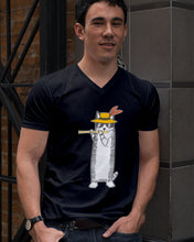 Load image into Gallery viewer, Cat Plays Flute Special Custom Design For Music Lovers Guys V-Neck
