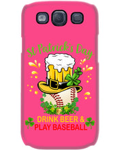 Load image into Gallery viewer, Baseball Drink Beer Day St Patrick's Day Gift For Baseball Lovers Phone case