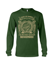 Load image into Gallery viewer, Los Mejores Nacen En Noviembre Gift For Men Unisex Long Sleeve
