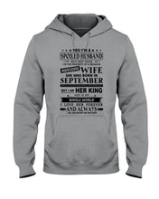 Load image into Gallery viewer, Gift For Husband I'm The Property Of A Freaking Awesome Wife Who Was Born In September Hoodie