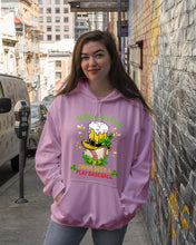 Load image into Gallery viewer, Baseball Drink Beer Day St Patrick's Day Gift For Baseball Lovers Hoodie