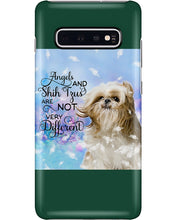 Load image into Gallery viewer, Angels And Shih Tzu Are Not Different Gift For Dog Lovers Phone case
