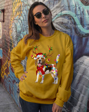 Load image into Gallery viewer, Beagle Gorgeous Reindeer Xmas Lights Gift For Dog Lovers Sweatshirt