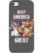 Load image into Gallery viewer, Keep America Great Yorkshire Terrier Gift For Dog Lovers Phone case