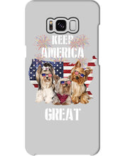 Load image into Gallery viewer, Keep America Great Yorkshire Terrier Gift For Dog Lovers Phone case
