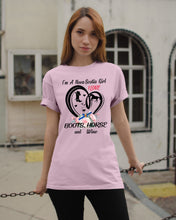 Load image into Gallery viewer, I'm A Nova Scotia Girl Loves Boots Horse And Wine For Personalized Nation Gift Guys Tee