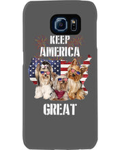 Load image into Gallery viewer, Keep America Great Yorkshire Terrier Gift For Dog Lovers Phone case