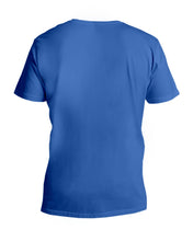 Load image into Gallery viewer, Faith Butterfly Breast Cancer Awareness Custom Design Guys V-Neck
