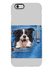 Load image into Gallery viewer, Border Collie In Denim Pocket Gift For Dog Lovers Phone case