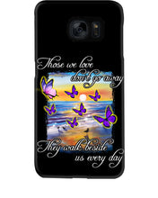 Load image into Gallery viewer, Butterfly Sunset On Beach Those We Love Don't Go Away Gift For Lover Phone case