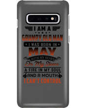 Load image into Gallery viewer, I'm A Grumpy Old Man I Was Born In May With My Heart Phone case