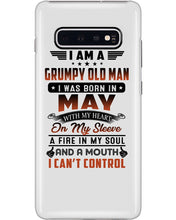 Load image into Gallery viewer, I'm A Grumpy Old Man I Was Born In May With My Heart Phone case