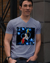 Load image into Gallery viewer, Lovely Phone Case Twinkling Blue Heart Gift For Parrots Lovers Guys V-Neck