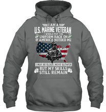 Load image into Gallery viewer, I Am A US Marine Veteran If America Needed Me Gift Hoodie