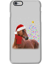 Load image into Gallery viewer, Cute Horse With Santa Hat Lovely Christmas Tree Gift For Horse Lovers Phone case