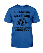 Load image into Gallery viewer, Grandma And Grandson A Bond That Can't Be Broken Custom Design Guys Tee