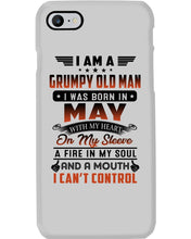 Load image into Gallery viewer, I'm A Grumpy Old Man I Was Born In May With My Heart Phone case