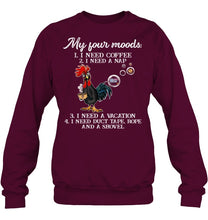 Load image into Gallery viewer, I Need Coffee A Nap A Vacation Duct Tape Hope And A Showel Sweatshirt