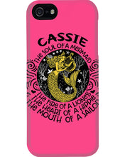 Load image into Gallery viewer, Gift For Cassie Girl The Soul Of A Mermaid Phone case