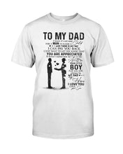 Load image into Gallery viewer, Giving For Dad Let You Know You're Appreciated Custom Design Guys Tee