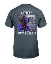 Load image into Gallery viewer, I Was Born In April My Scars Tell Me A Story Trending Guys Tee