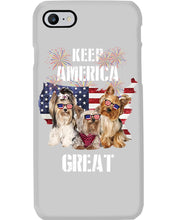 Load image into Gallery viewer, Keep America Great Yorkshire Terrier Gift For Dog Lovers Phone case