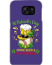 Load image into Gallery viewer, Baseball Drink Beer Day St Patrick's Day Gift For Baseball Lovers Phone case