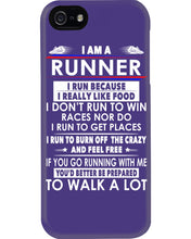 Load image into Gallery viewer, I Am A Runner I Run Because I Really Like Food Custom Design Phone case
