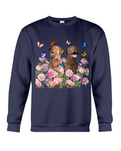 Load image into Gallery viewer, Gift For Dog LoversChesapeake Bay Retriever With Peonies Sweatshirt