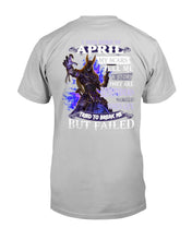 Load image into Gallery viewer, I Was Born In April My Scars Tell Me A Story Trending Guys Tee