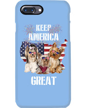 Load image into Gallery viewer, Keep America Great Yorkshire Terrier Gift For Dog Lovers Phone case