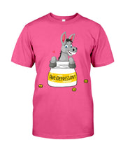 Load image into Gallery viewer, Funny Donkey Anti Depressant Meaning Gift For Women Guys Tee