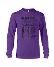 Load image into Gallery viewer, Giving For Dad Let You Know You're Appreciated Custom Design Unisex Long Sleeve