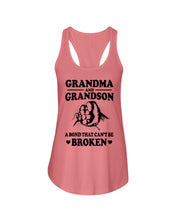Load image into Gallery viewer, Grandma And Grandson A Bond That Can't Be Broken Custom Design Ladies Flowy Tank