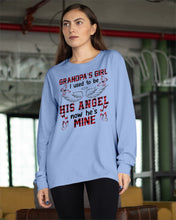 Load image into Gallery viewer, Grandpa's Girl I Used To Be His Angel Gift For Men Unisex Long Sleeve