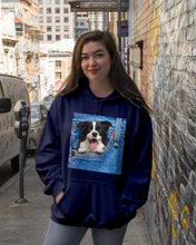 Load image into Gallery viewer, Border Collie In Denim Pocket Gift For Dog Lovers Hoodie