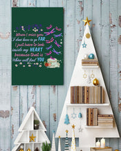 Load image into Gallery viewer, Butterflies When I Miss You I Just Have To Look Inside My Heart Gift For Lover Vertical Poster